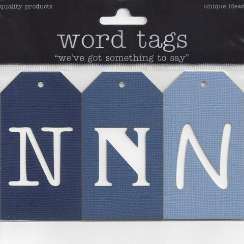 Deluxe Cuts Letter Tags N (Blues)