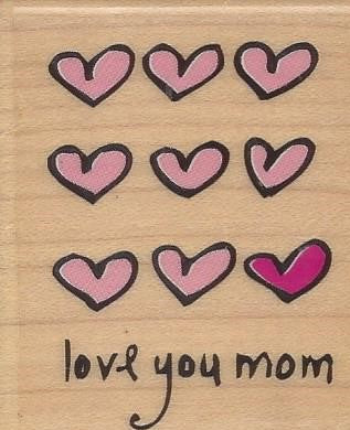 Love You Mom Stamp