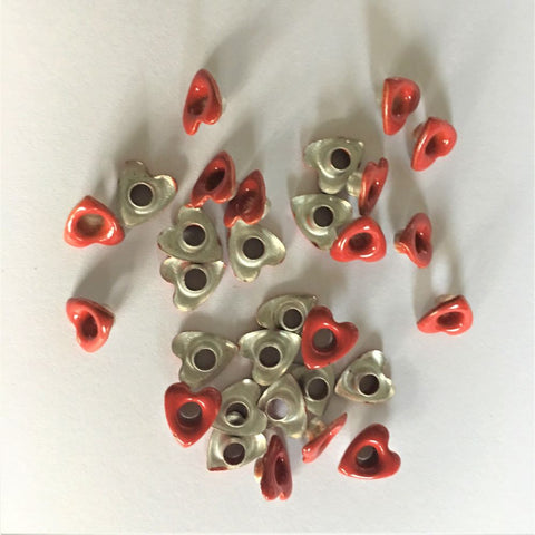 20 Red Heart Eyelets