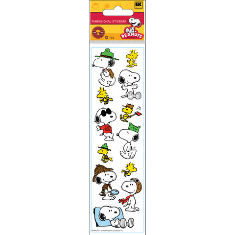 Disney Slims Peanuts Snoopy Stickers
