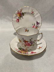 Royal Crown Derby Posies Scalloped Trio