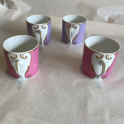 Christian Lacroix Follement Four Coffee Cans (2 Pink, 2 Purple)