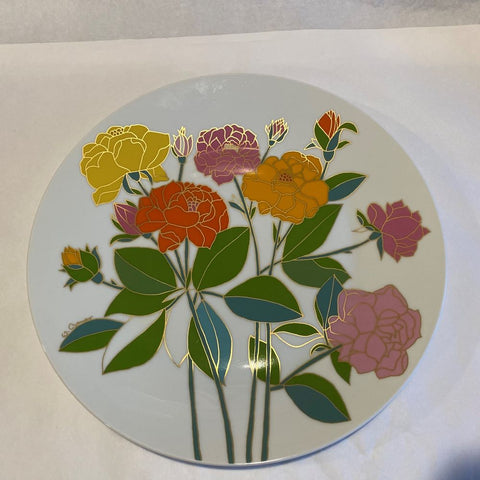 Rosenthal Wolf Bauer Large Flower Wall Plate
