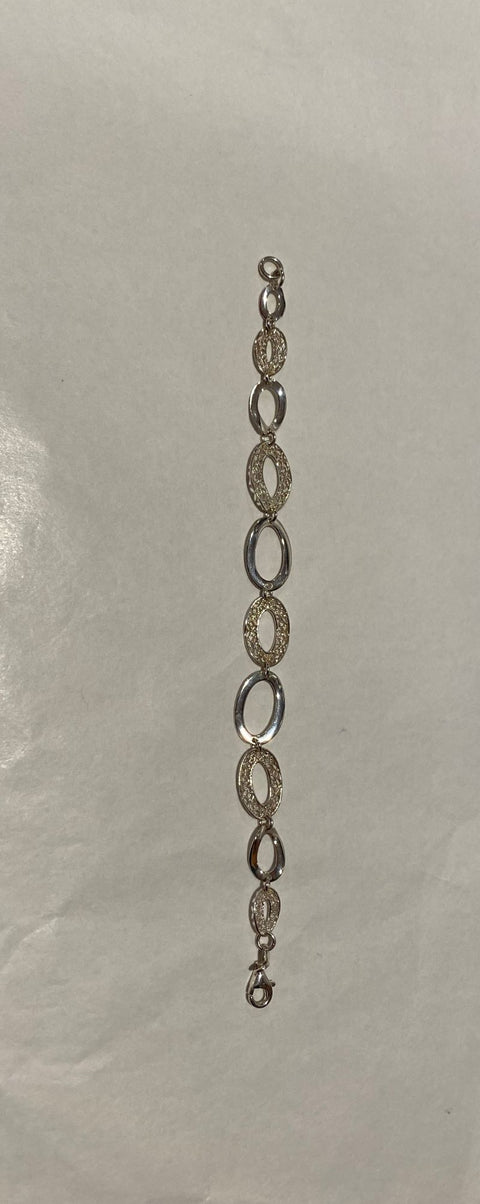 Sterling Silver Italian Circles Bracelet