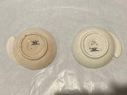 Two Carltonware Pink Daisy Butter Dishes