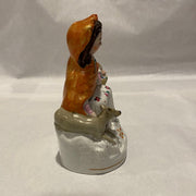 Staffordshire Antique Little Red Riding Hood and the Wolf