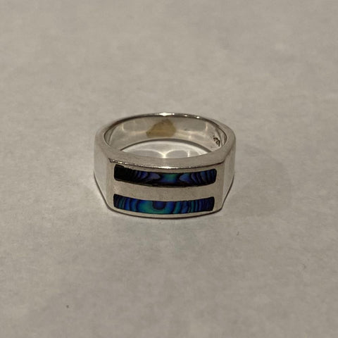 Sterling Silver Paua Ring