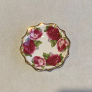 Old English Rose Round Dish