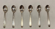 European Silver Plated Teaspoons Set of 6