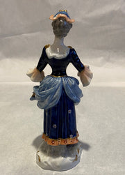 Volkstedt Lady with a Basket of Flowers Figurine